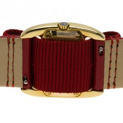 Pre Owned Salvatore Ferragamo Diamond Gold-Plated Stainless Steel Varina Women's Wristwatch 26MM