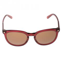 Salvatore Ferragamo Burgundy SF 816S Wayfarer Sunglasses