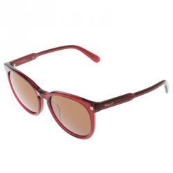 Salvatore Ferragamo Burgundy SF 816S Wayfarer Sunglasses