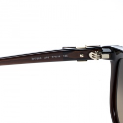 Salvatore Ferragamo Brown SF760S Cat Eye Sunglasses