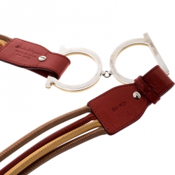 Salvatore Ferragamo Multicolor Leather String Belt 90CM