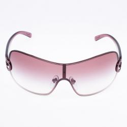 مملوكة مسبقًا Salvatore Ferragamo Purple Logo Temple Woman Shield Sunglasses
