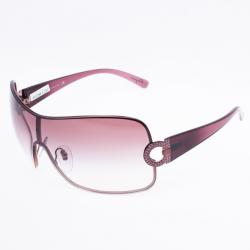 مملوكة مسبقًا Salvatore Ferragamo Purple Logo Temple Woman Shield Sunglasses