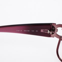 مملوكة مسبقًا Salvatore Ferragamo Purple Logo Temple Woman Shield Sunglasses