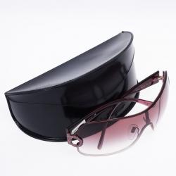 مملوكة مسبقًا Salvatore Ferragamo Purple Logo Temple Woman Shield Sunglasses