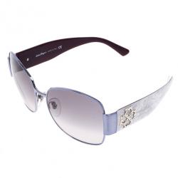Pre Owned Salvatore Ferragamo Grey 1172 Square Woman Sunglasses