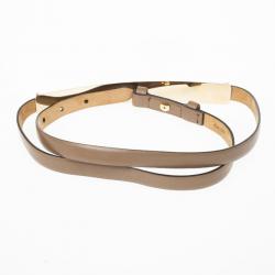 مملوكة مسبقًا Salvatore Ferragamo Brown Leather Belt 95 CM