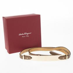 مملوكة مسبقًا Salvatore Ferragamo Brown Leather Belt 95 CM
