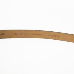 مملوكة مسبقًا Salvatore Ferragamo Brown Leather Belt 95 CM