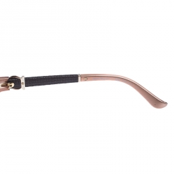Pre Owned Salvatore Ferragamo Pink/Brown Gradient SF764SL Oversized Round Sunglasses