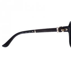 Pre Owned نظارة شمسية سالفاتوري فيراغامو SF765SL غانشيني متدرجة بنية / سوداء كبيرة