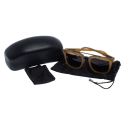 Salvatore Ferragamo Honey Brown/Olive SF844 Wayfarer Sunglasses