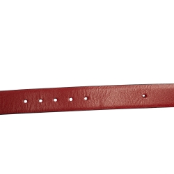مملوكة مسبقًا Salvatore Ferragamo Black/Red Leather Reversible Gancini Buckle Belt Size 85CM