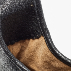 Salvatore Ferragamo Black Leather and Suede Hobo