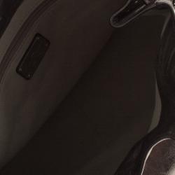 Pre Owned حقيبة يد سالفاتوري فيراغامو جلد رصاصية ميتالك