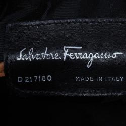 Salvatore Ferragamo Orange Suede Small Shoulder Bag