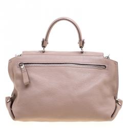 Pre Owned Salvatore Ferragamo Beige Leather Medium Sofia Satchel