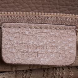 Pre Owned Salvatore Ferragamo Beige Leather Medium Sofia Satchel