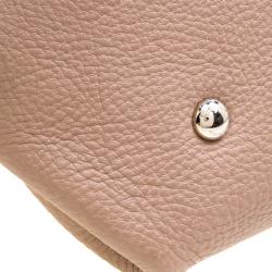 Pre Owned Salvatore Ferragamo Beige Leather Medium Sofia Satchel