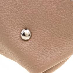 Pre Owned Salvatore Ferragamo Beige Leather Medium Sofia Satchel