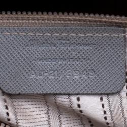 Pre Owned حقيبة يد سالفاتوري فيراغامو برينانا كبيرة جلد رمادية