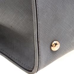 Pre Owned حقيبة يد سالفاتوري فيراغامو برينانا كبيرة جلد رمادية