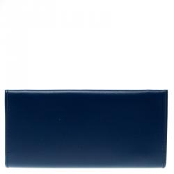 مملوكة مسبقًا محفظة سالفاتوري فيراغامو كونتيننتال كلبس غانسيو جلد زرقاء