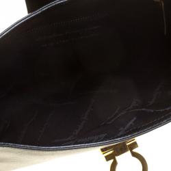 مملوكة مسبقًا Salvatore Ferragamo Black Saffiano Leather Shoulder Bag