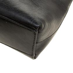 مملوكة مسبقًا Salvatore Ferragamo Black Saffiano Leather Shoulder Bag