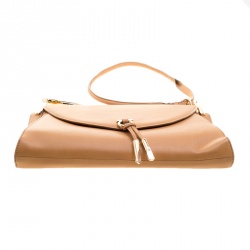 Pre Owned حقيبة كتف سالفاتوري فيراغام جلد بني سوفت