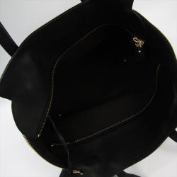 Pre Owned Salvatore Ferragamo Black Pebbled Leather Verve Tote