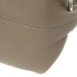 مملوكة مسبقًا Salvatore Ferragamo Taupe Leather Fanisa Hobo