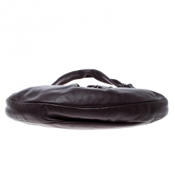 Pre Owned Salvatore Ferragamo Burgundy Leather Miss Vara Hobo