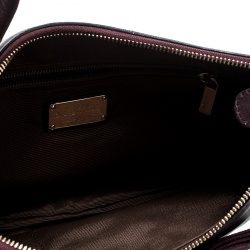 Pre Owned Salvatore Ferragamo Burgundy Leather Miss Vara Hobo