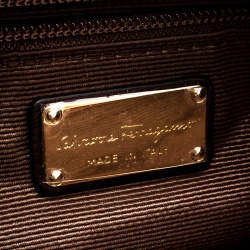 Pre Owned Salvatore Ferragamo Burgundy Leather Miss Vara Hobo