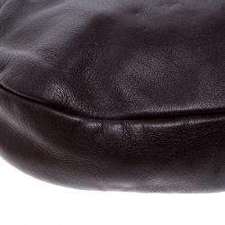 Pre Owned Salvatore Ferragamo Burgundy Leather Miss Vara Hobo