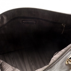 Pre Owned Salvatore Ferragamo Brown Leather Boston Bag