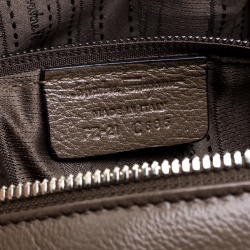 Pre Owned Salvatore Ferragamo Brown Leather Boston Bag