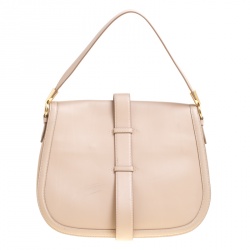 Pre Owned حقيبة كتف سالفاتوري فيراغامو ايلي جلد بيج