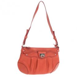 مملوكة مسبقًا Salvatore Ferragamo Red Leather Small Shoulder Bag