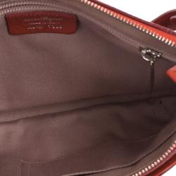 مملوكة مسبقًا Salvatore Ferragamo Red Leather Small Shoulder Bag