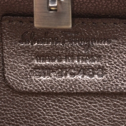 Pre Owned Salvatore Ferragamo Black Crystal Embellished Clutch