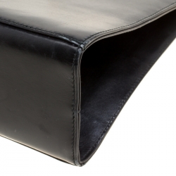 Pre Owned حقيبة كتف سالفاتوري فيراغامو جلد جلد سوداء