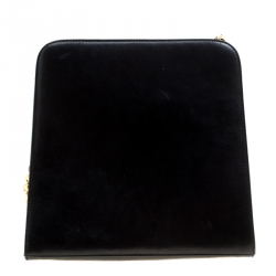 Pre Owned حقيبة كتف سالفاتوري فيراغامو جلد جلد سوداء