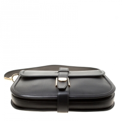 Pre Owned Salvatore Ferragamo Black Leather Elly Shoulder Bag