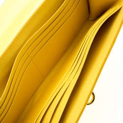 Pre Owned محفظة بسلسلة سالفاتوري فيراغامو جلد صفراء