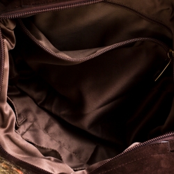 Pre Owned حقيبة سالفاتوري فيراغامو ماريسا صوف بني ميتاليك