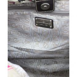 Pre Owned Salvatore Ferragamo Brown Jungle Print Nylon Tote