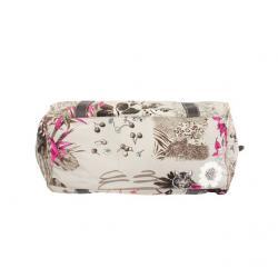 Pre Owned Salvatore Ferragamo Brown Jungle Print Nylon Tote