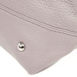 Pre Owned Salvatore Ferragamo Grey Leather Medium Sofia Top Handle Bag